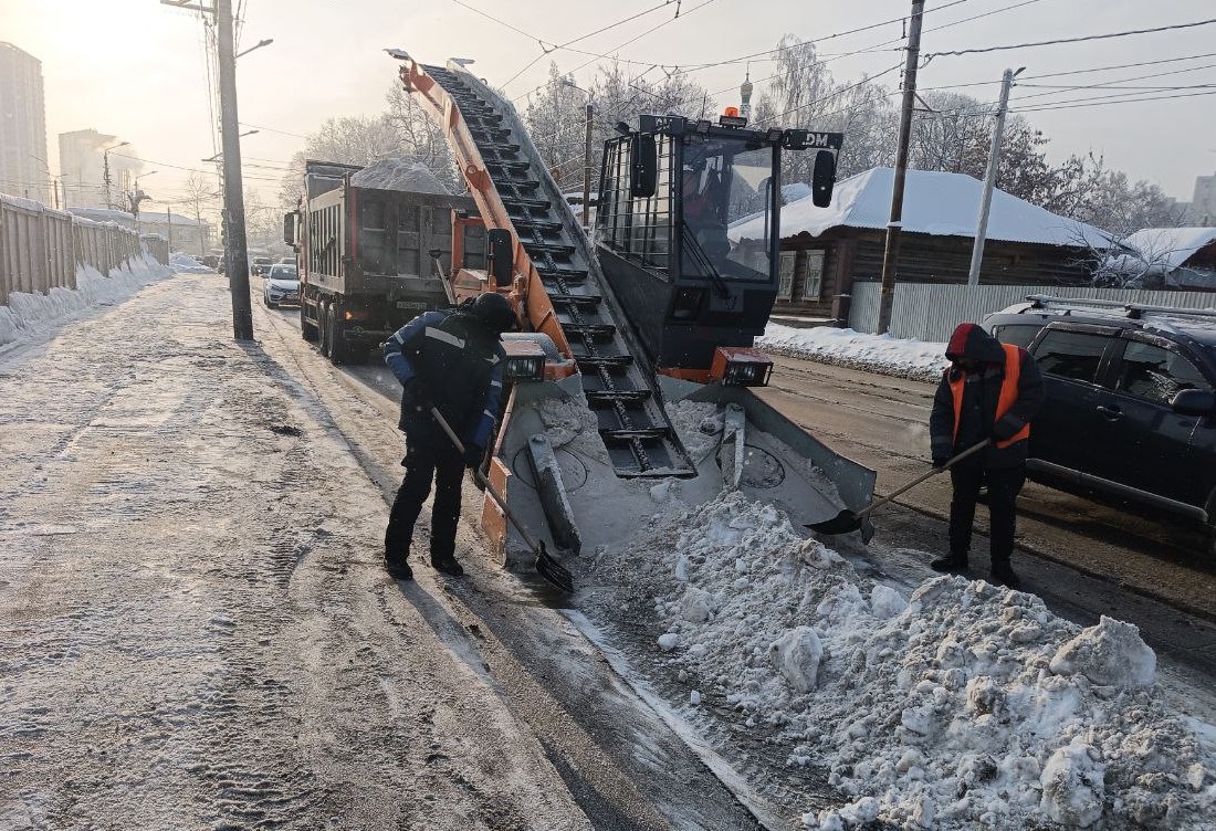 Уборка в городе.