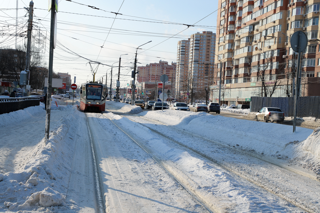 С 7 февраля на проспекте Ленина изменится схема движения трамваев.