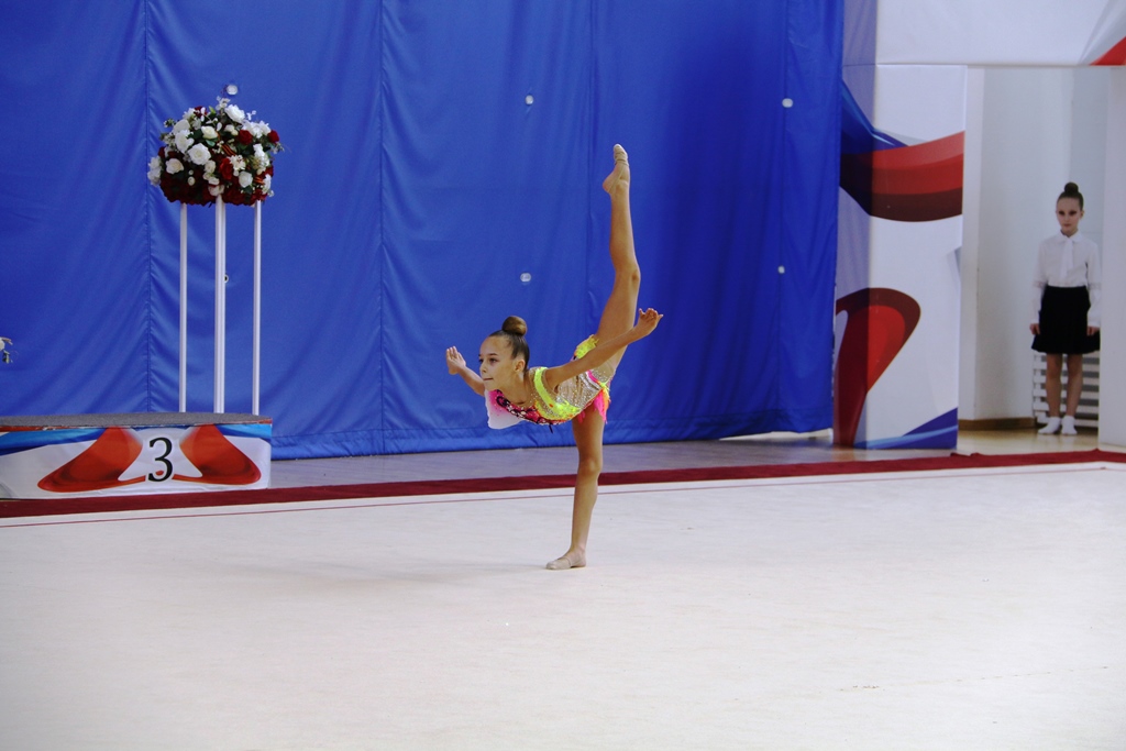В Туле проходят соревнования по художественной гимнастике ко Дню Победы.