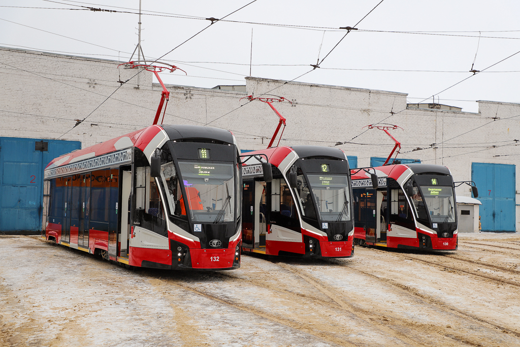 В Тулу прибыли еще три новых трамвая «Львенок».
