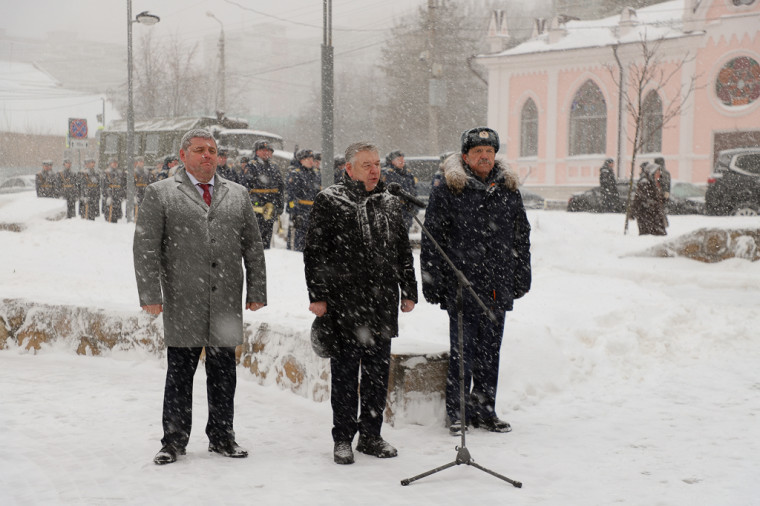 Илья Беспалов принял участие в памятном митинге.