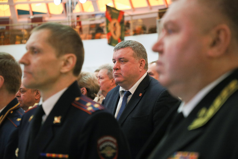 Илья Беспалов принял участие в торжественном собрании ко Дню защитника Отечества.