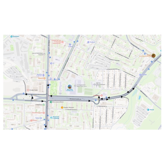 В ночное время с 23 по 26 февраля под Орловским путепроводом действует временное ограничение движения транспорта.