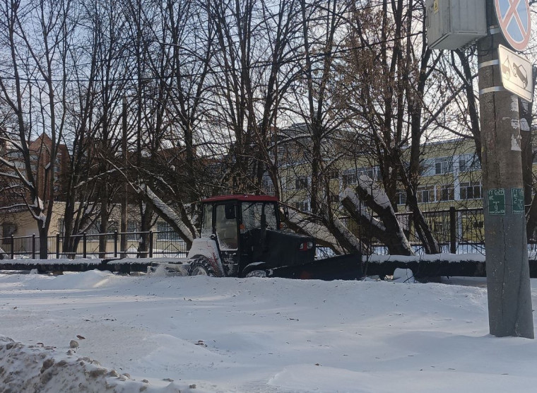 Уборка в городе.