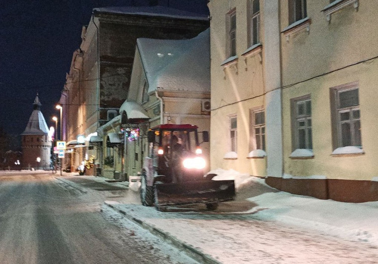 Уборка в городе.