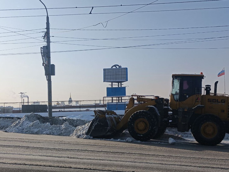 Уборка в городе.