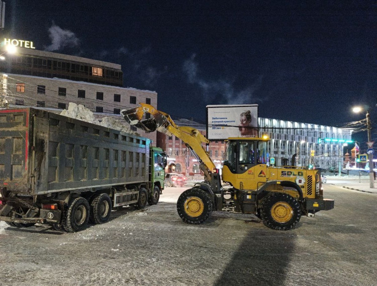 Уборка в городе.