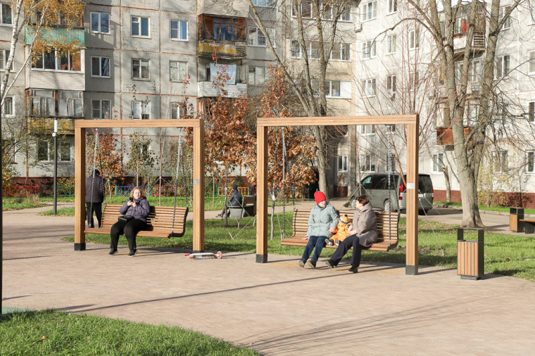 Илья Беспалов о сквере на ул. Кауля: Общественное пространство получилось красивым и многофункциональным.